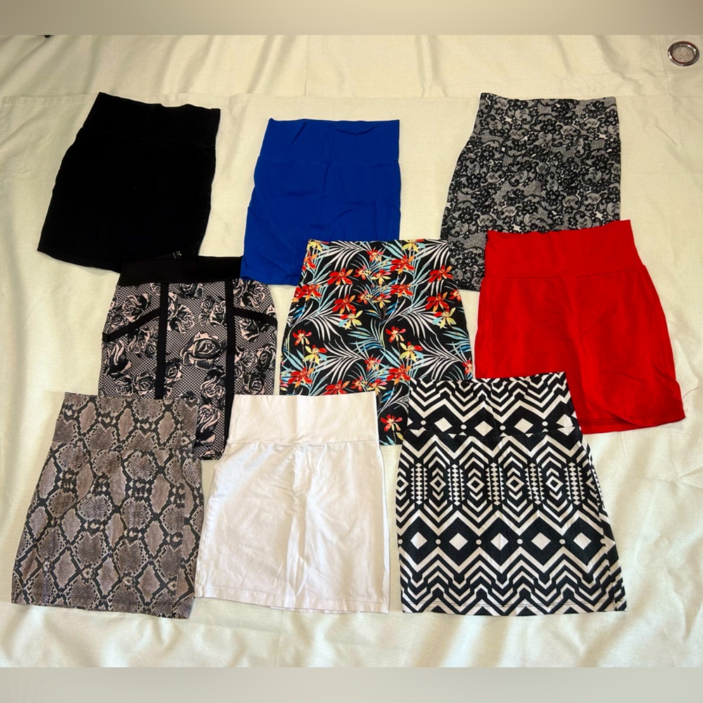 Cotton stretch skirts bundle lot